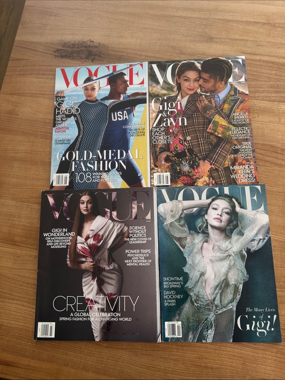 Vogue Magazine Lot - Gigi Hadid Covers